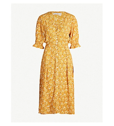 Faithfull The Brand Rafa Rayon Midi Dress In Delphine ModeSens