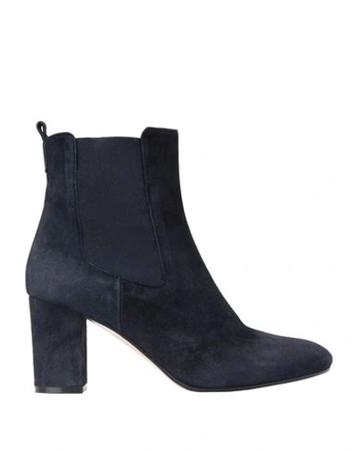 8 By Yoox Ankle Boots In Dark Blue