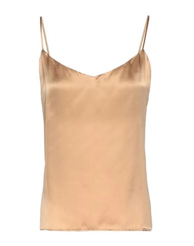 8 By Yoox Tops In Camel