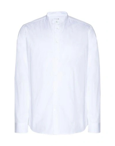 8 By Yoox Solid Color Shirt In White