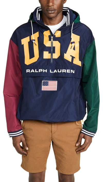 Polo Ralph Lauren Big Pony Hooded Pullover Jacket In Multi | ModeSens