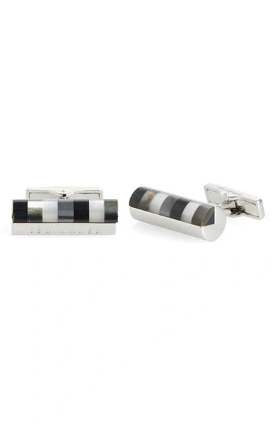 TED BAKER STONE STRIPE CUFF LINKS MXC-BERCH-XC9M