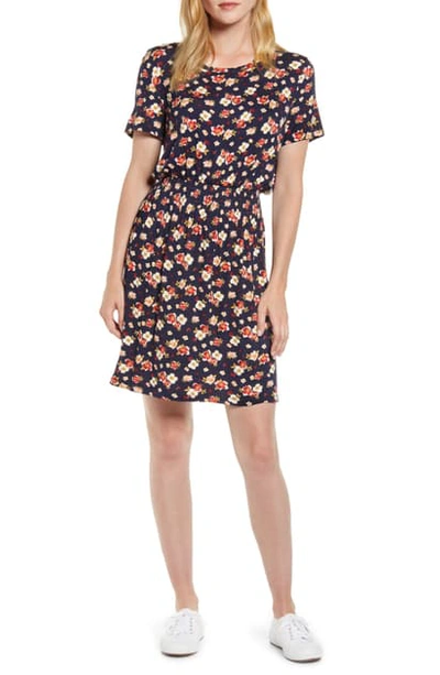 B Collection By Bobeau Celeste Smocked Waist Dress In Tossed Floral