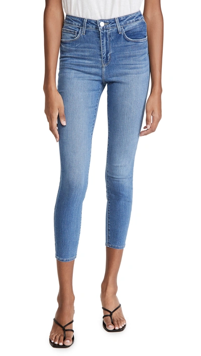 L Agence 'margot' High Rise Skinny Jeans In Blue