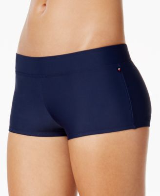 Tommy Hilfiger Swim Boyshorts Women's Swimsuit In Navy | ModeSens