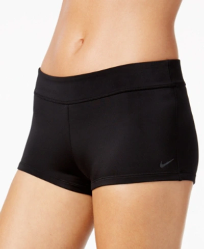 Nike Women's Dri-fit Rainbow-stripe Shorts In Black
