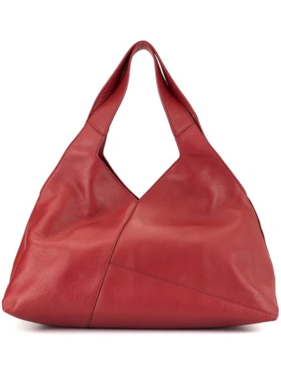 Discord Yohji Yamamoto Polyhedron Tote Bag In Red