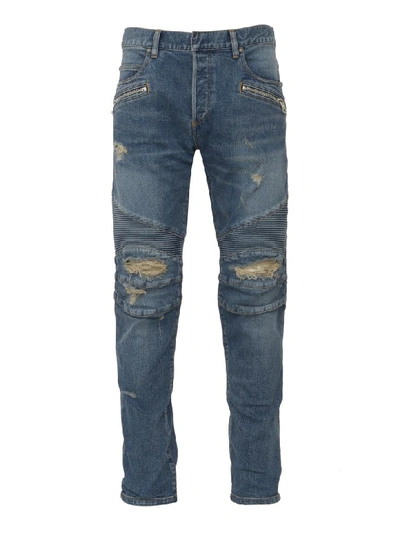 Balmain Paris Jeans In Blue