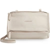 Givenchy Mini Pandora Sugar Leather Shoulder Bag In Natural