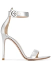 Gianvito Rossi Open Toe Sandals In Silver