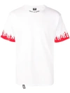 Vision Of Super Flames Print Detail T-shirt In White
