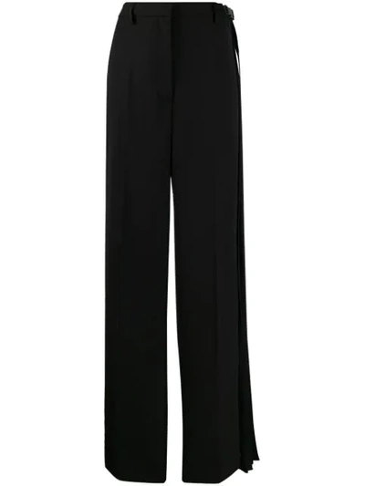 Prada Pleated Detail Tailored Trousers In Black