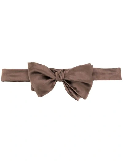 Brunello Cucinelli Classic Bow-tie In Brown