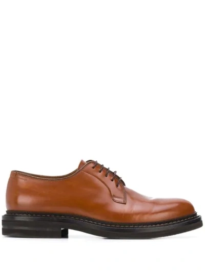 Brunello Cucinelli Derby Shoes In Brown