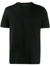 Prada V-neck T-shirt In Black