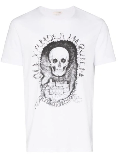 Alexander Mcqueen T-shirt Mit Totenkopf-print - Weiss In White