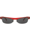 Alain Mikli X Alexandre Vauthier Small Frame Cat-eye Sunglasses In Red