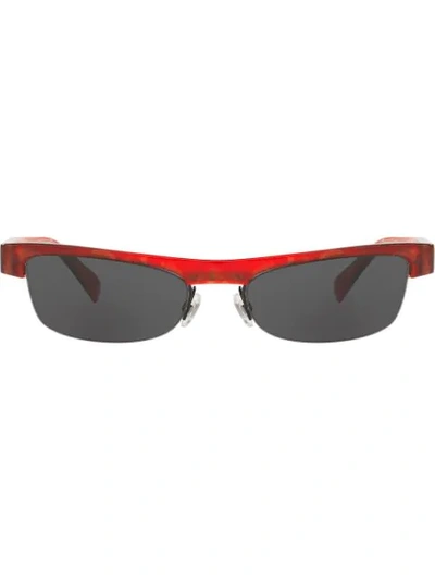 Alain Mikli X Alexandre Vauthier Small Frame Cat-eye Sunglasses In Red