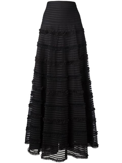 flared ruffle skirt