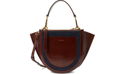 Wandler Hortensia Mini Handbag In Denim / Syrup Frame