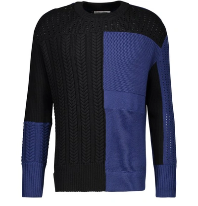 Koché Openwork Jumper In Black/navy