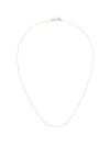 Gigi Clozeau 18k Rose Gold 42 Cm Beaded Necklace In White/rose Gold