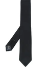 Ermenegildo Zegna Classic Woven Tie In Black