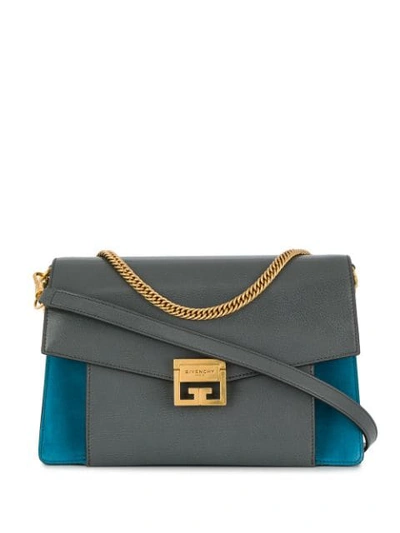Givenchy Medium Gv3 Shoulder Bag In 063 Grey Blue