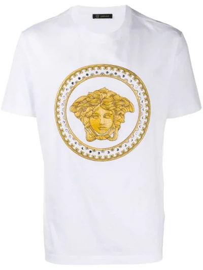 Versace Medusa Head Logo T-shirt In White