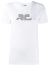 Courrèges Contrast Logo T-shirt In White