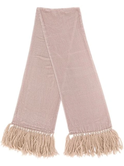Pre-owned Giorgio Armani '1990s Knit Scarf In Pink