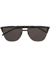 Saint Laurent 280 Aviator Frame Sunglasses In Black