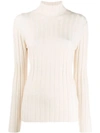 Aspesi Turtle Neck Jumper In Neutrals