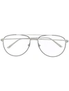 Cartier Santos De  Glasses In Silver