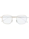 Kuboraum Square Frame Glasses In 白色