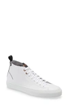 Good Man Brand Legacy High Top Sneaker In White / Black Calf Suede