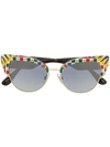 Dolce & Gabbana Cat-eye Sunglasses In White