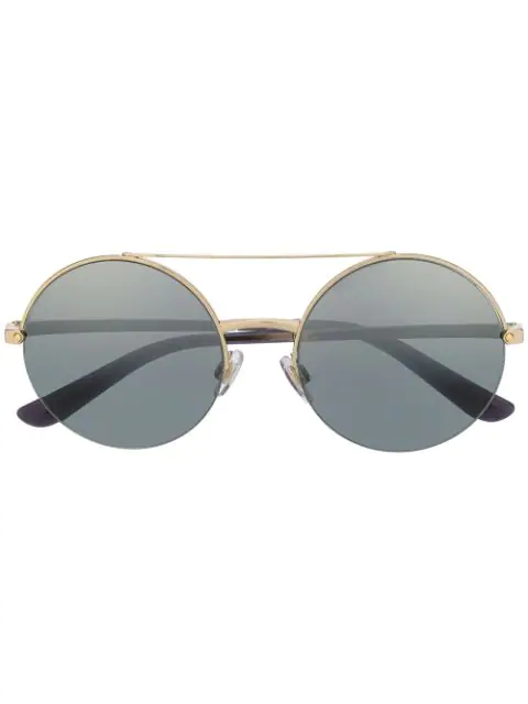 Dolce & Gabbana Runde Sonnenbrille In Schwarz | ModeSens