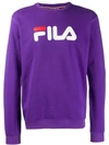 Fila Logo Sweatshirt In Purple