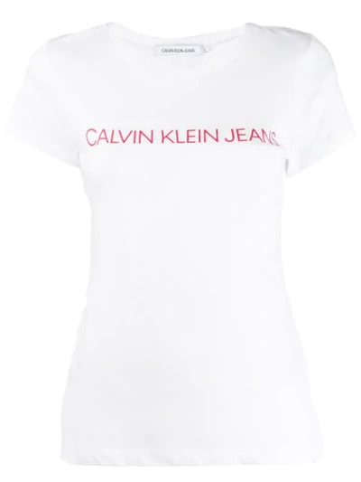 Calvin Klein Jeans Est.1978 Calvin Klein Jeans T-shirt Mit Logo - Weiss In White