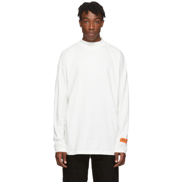 heron preston white long sleeve