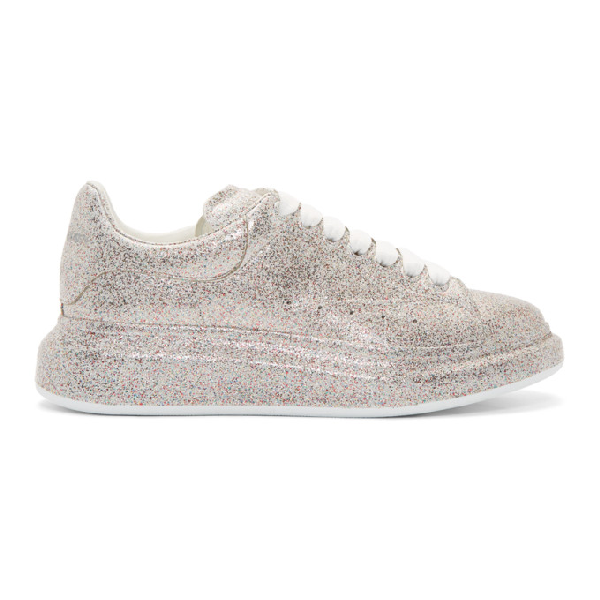 alexander mcqueen glitter silver