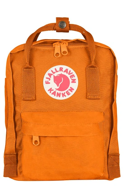 Fjall Raven Mini Kånken Water Resistant Backpack In Burnt Orange