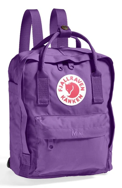 Fjall Raven Mini Kånken Water Resistant Backpack In Purple