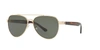Tory Burch Polarized Metal Aviator Sunglasses In Dark Green Polarized