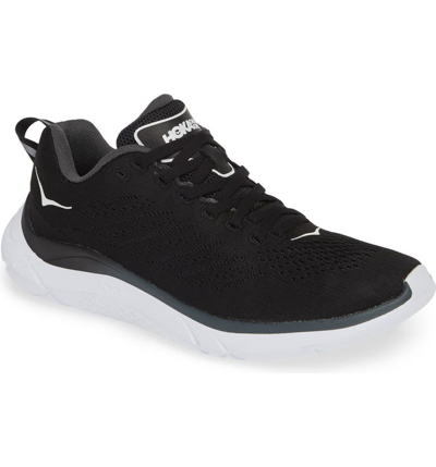 Hoka One One Hupana Flow Athletic Shoe In Black / Dark Shadow