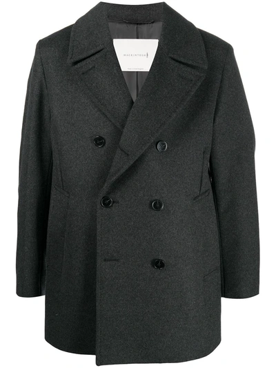 Mackintosh Double-breasted Wool And Cashmere-blend Peacoat In Gray