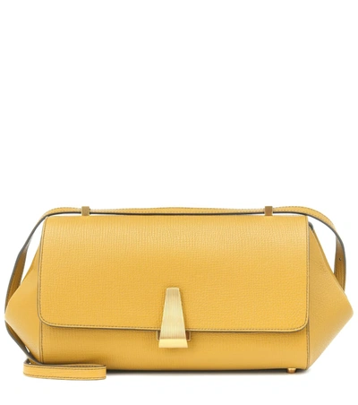 Bottega Veneta Yellow Bv Angle Shoulder Bag In Butterscotch-gold
