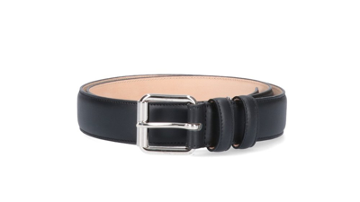 Apc 3cm Paris Full-grain Leather Belt In Black