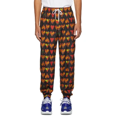 Versace Watercolor Hearts Joggers In A708 Print